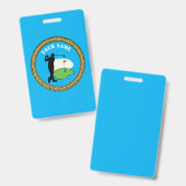 バッジゴルフ – 名前の追加 – ゴルファー バッジ (正面＆裏面)