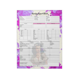 バッジナースピンナップ_看護報告シート ノートパッド