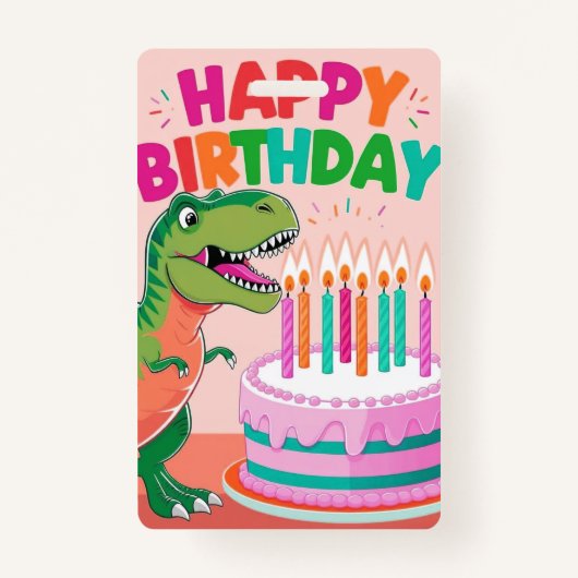 バッジハッピーバースデー 子供へ バッジ (正面)