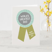 バッジファーザーズデイカード – Moss カード (黄色い花)