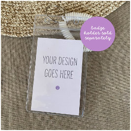 バッジホルダーインサートカード2.5x3.5 DIYプリント 名刺