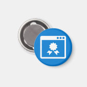 バッジマグネット – クォリティ マグネット (正面/裏面)