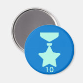 バッジマグネット – メダル10 マグネット (正面/裏面)