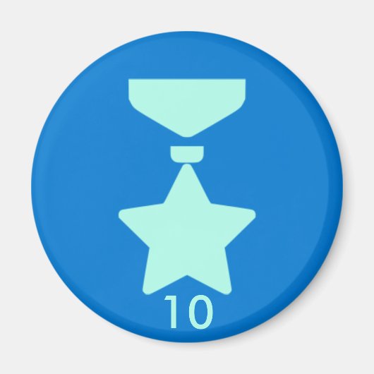 バッジマグネット – メダル10 マグネット (正面)