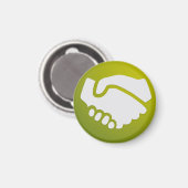 バッジマグネット – 信頼 マグネット (正面/裏面)