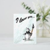 バッジャーのボルテル – 私はあなたを愛する葉書 ポストカード (スタンド正面)