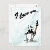 バッジャーのボルテル – 私はあなたを愛する葉書 ポストカード (正面/裏面)