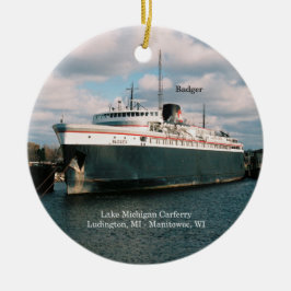 バッジャーオーナメント セラミックオーナメント