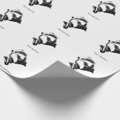 バッジャーサクソフォンカスタマイズ文字 ラッピングペーパー (角)