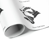 バッジャーサクソフォンカスタマイズ文字 ラッピングペーパー (ロールコーナー)