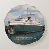 バッジャー丸枕 ラウンドクッション (裏面)