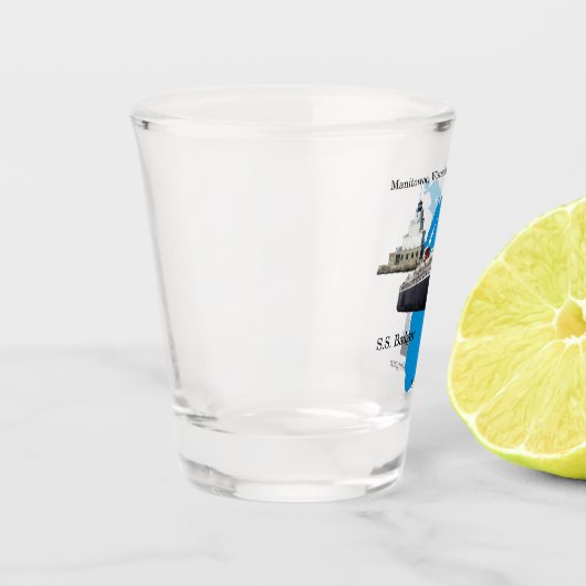 バッジャー湖ミシガンがガラスを撃った ショットグラス (左)