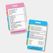 バッジリール用GCS/意識浮気シート バッジ (Front & Back)