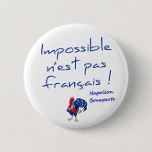 バッジロンド、不可能なフランセ 缶バッジ (正面)