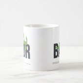 バッジ名の意味と発音 コーヒーマグカップ (中央)