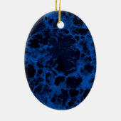 バッジ大理石警察の卒業/退職パーティー セラミックオーナメント (裏面)