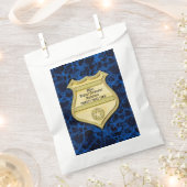 バッジ大理石警察の卒業/退職パーティー フェイバーバッグ (クリップ留めされた状態)