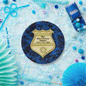 バッジ大理石警察の卒業/退職パーティー ペーパープレート (パーティー)