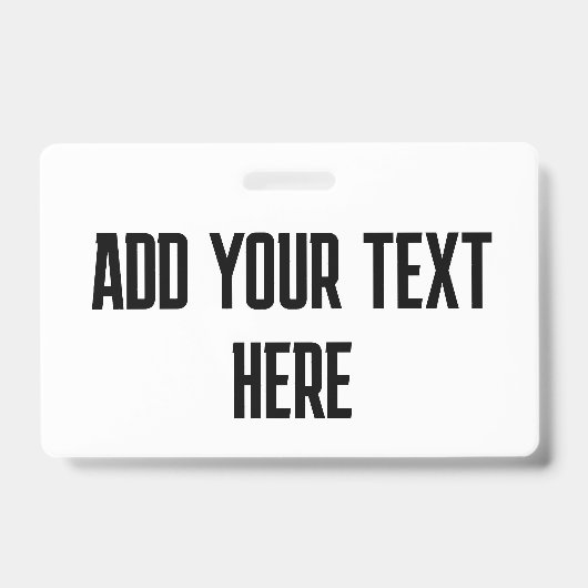 バッジ横書きテキストの追加カスタム方法 バッジ (Front)