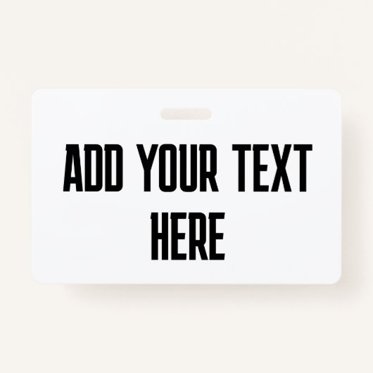 バッジ横書きテキストの追加カスタム方法 バッジ (正面)