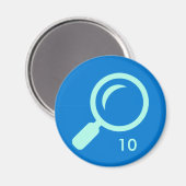 バッジ磁石 – 検索10 マグネット (正面/裏面)