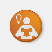 バッジ磁石 – 知識 マグネット (正面)