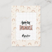 バッジ表示カード 名刺 (裏面)