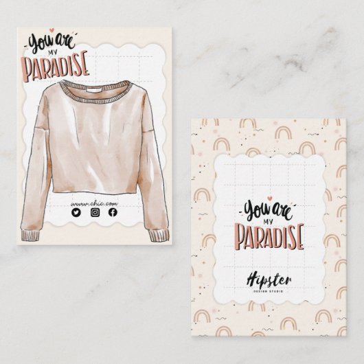 バッジ表示カード 名刺 (正面/裏面)