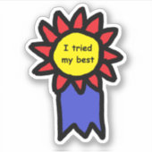 バッジ賞の最高のダイカットのステッカーを試した シール (正面)