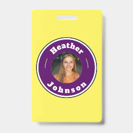 バッジ – カスタムパーソナライズされた（名前と写真の追加）