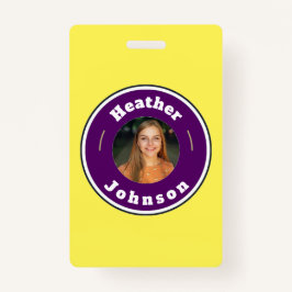 バッジ – カスタムパーソナライズされた（名前と写真の追加）