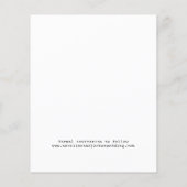 バッジ・シンプルタイポグラフィ・ウェディングに日付を保存 チラシ (裏面)