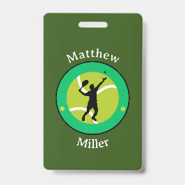 バッジ – テニスパーソナライズされた選手 – 名前の追加