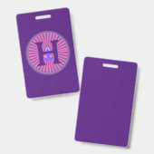 バッジ - ヨガ ゼン - 名前入り - イニシャルを追加 (正面&裏面)