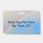 バッジ – レインボーとポープリント (裏面)