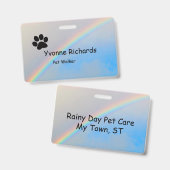 バッジ – レインボーとポープリント (正面＆裏面)