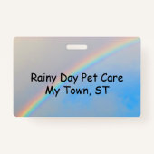 バッジ – レインボーとポープリント (裏面)