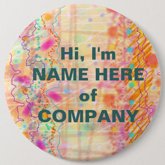 バッジ、桃色ピン-ちょうど 缶バッジ