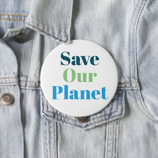 バッジ - 私たちの地球を救おう (インサイチュ)