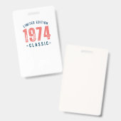 バッジ 1974 (正面＆裏面)