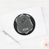 バッジ# 30-06 Whitetail Deer Field Agent，シール ラウンドシール (封筒)