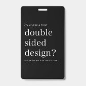 バッジIDデザインのアップロード バッジ (裏面)