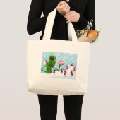 バッタおよび蟻のクリスマス ラージトートバッグ (正面(商品))