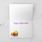 バッタおよび蟻ハロウィン カード (内部)