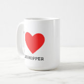 バッタが好き コーヒーマグカップ (正面左)