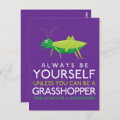 バッタになれないなら何でもご自分でなさい ポストカード (正面/裏面)