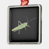 バッタの陶磁器のオーナメント メタルオーナメント (左)