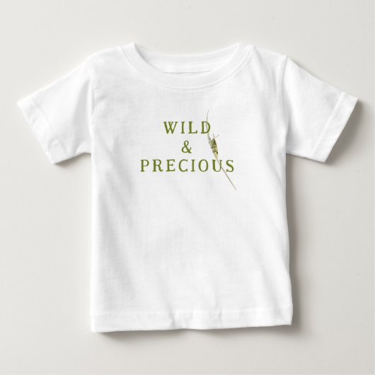 バッタのWild & Preciousファミリー ベビーTシャツ (正面)