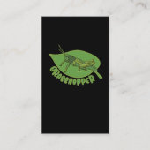 バッタガーデナー自然昆虫学昆虫 名刺 (正面)