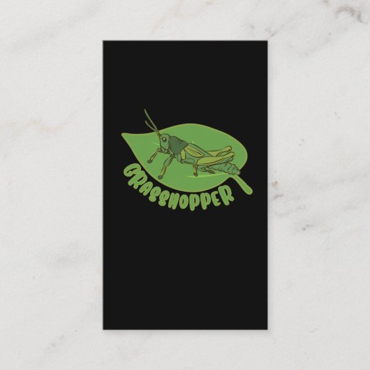 バッタガーデナー自然昆虫学昆虫 名刺 (正面)